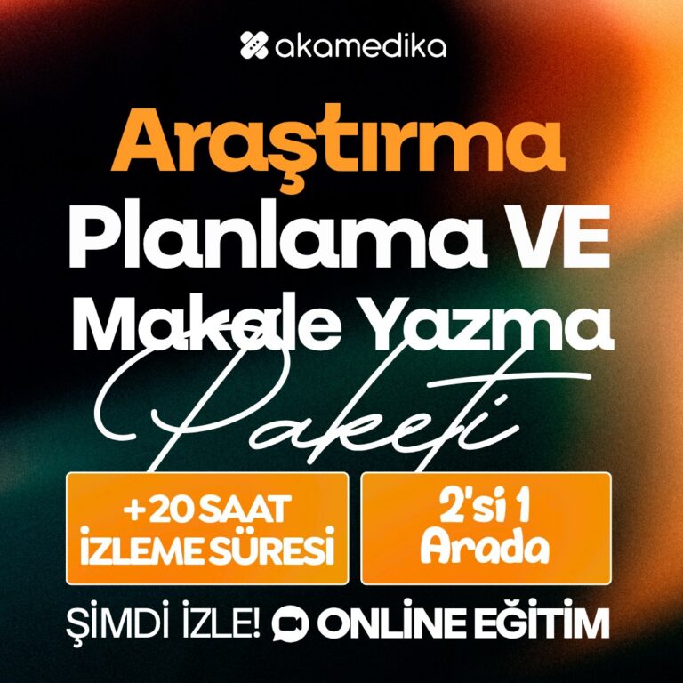 Araştırma Planlama ve Makale Yazma Paketi