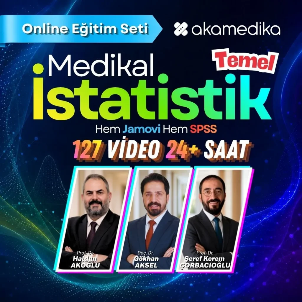 Temel Medikal İstatistik (İstatistik 1) Online Eğitim: SPSS ve Jamovi